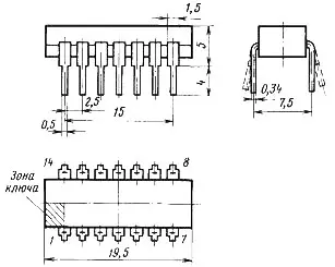К155ЛН3 микросхема фото 2