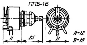 ППБ-1В-1вт 3.3 кОм фото 3 ППБ-1В-1вт 3.3 кОм фото 3