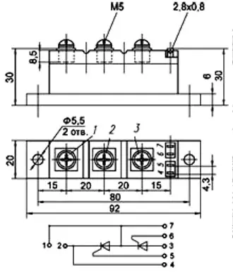 МТТ4/3-80-10 силовой модуль фото 3 МТТ4/3-80-10 силовой модуль фото 3