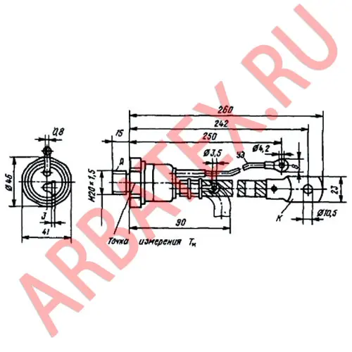 Т15-160-13 тиристор фото 3