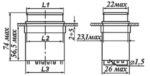 П2П1ТА-1СВ переключатель фото 3