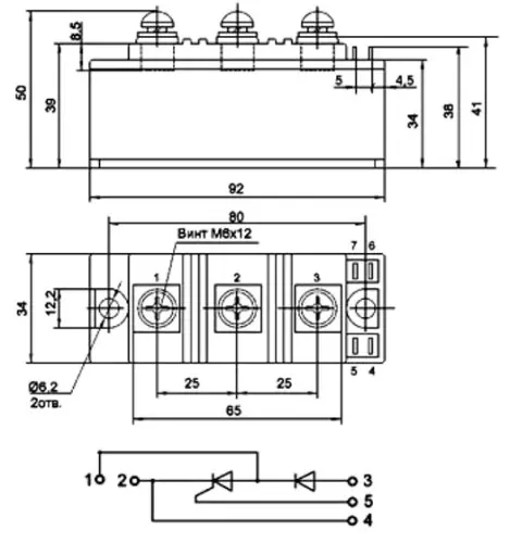 МТД160-10 силовой модуль фото 3