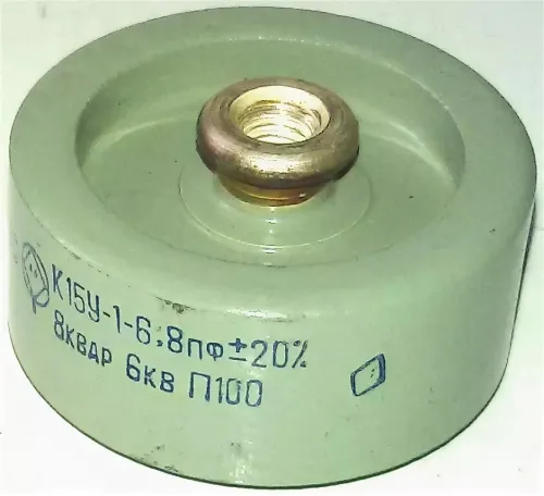 К15У-1А 6кВ 6.8 пф 8квар фото 2 К15У-1А 6кВ 6.8 пф 8квар фото 2