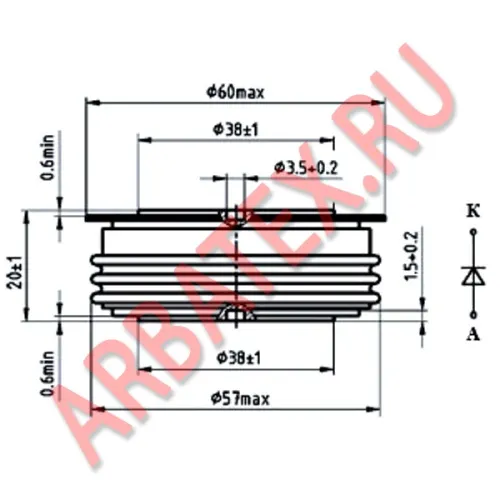 ДЧ143-800-10-1 диод фото 3