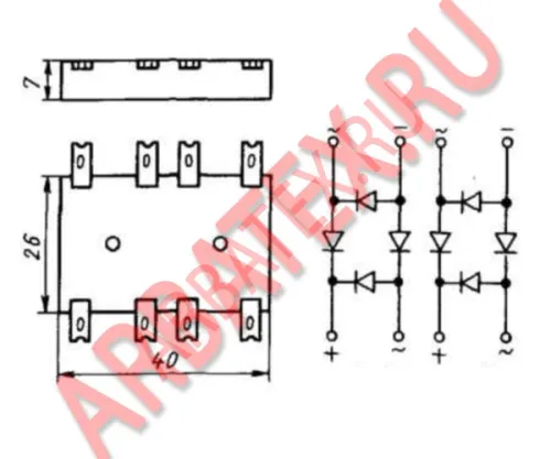 КЦ403В диодный мост фото 3