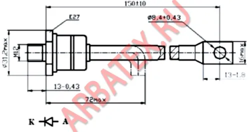 ДЧ251-200Х-6-2 диод фото 3 ДЧ251-200Х-6-2 диод фото 3
