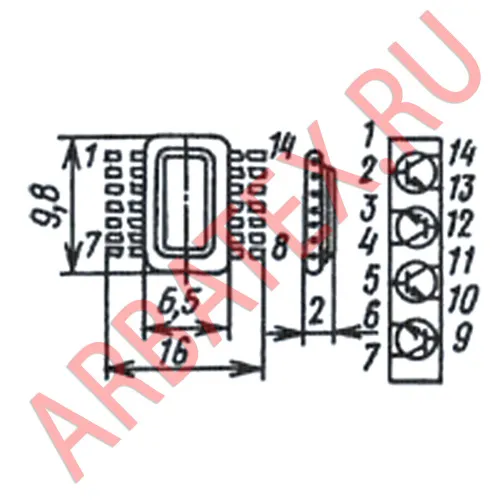 1НТ251А1 транзисторная сборка фото 3 1НТ251А1 транзисторная сборка фото 3